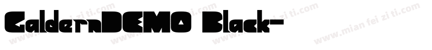 GaldernDEMO Black字体转换